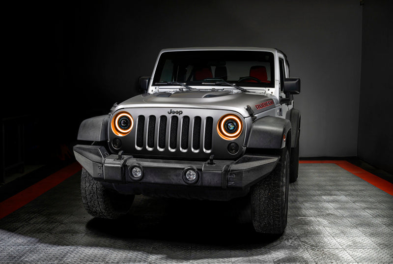 ORACLE Lighting 0718 Jeep Wrangler JK Oculus 7in Switchback BiLED Projector Headlights