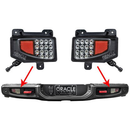 Oracle Jeep Gladiator JT Rear Bumper LED Reverse Lights w/ Plug & Play Harness - 6000K