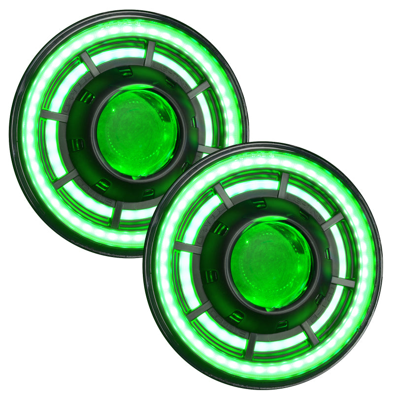 Oracle Oculus 7in ColorSHIFT Bi-LED Projector Headlights for Jeep Wrangler JK