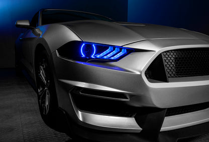 Oracle 18-21 Ford Mustang Dynamic DRL w/ Halo Kit & Sequential Turn Signal - ColorSHIFT