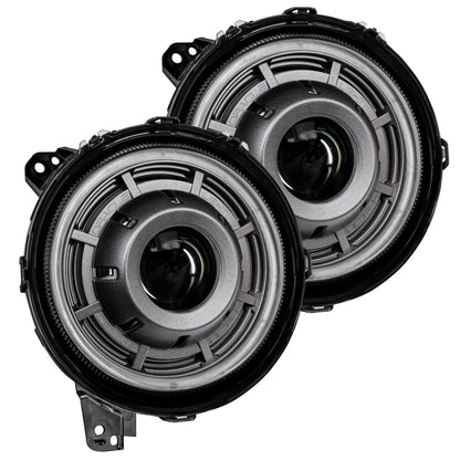 Oracle Jeep Wrangler JL Oculus Bi-LED Projector Headlights- Graphite Metallic - 5500K