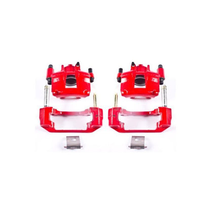 Power Stop 94-98 Ford Mustang Front Red Calipers w/Brackets - Pair