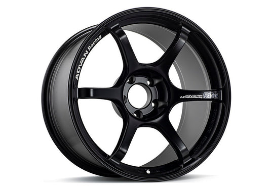 Advan RG-4 18x9 +35 5x114.3 Semi Gloss Black Wheel