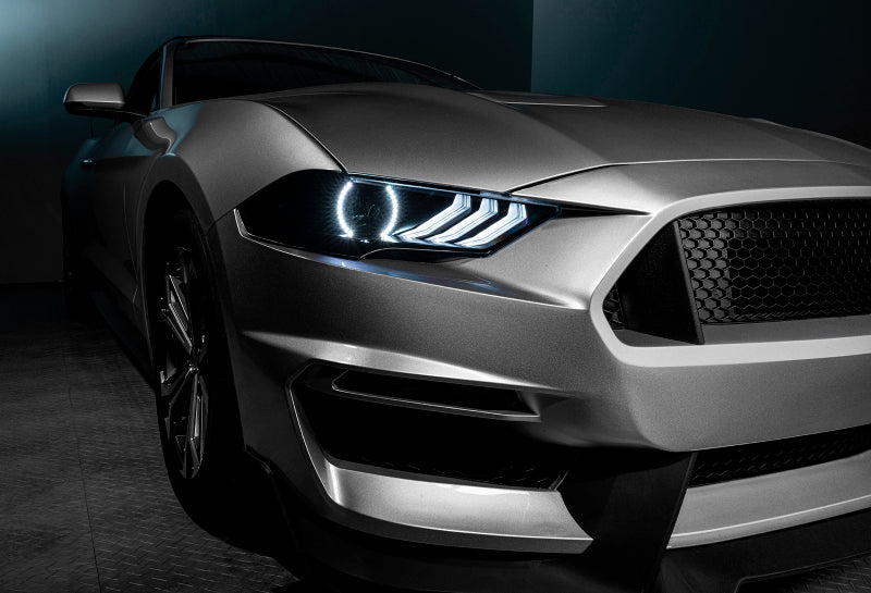 Oracle 18-21 Ford Mustang Dynamic DRL w/ Halo Kit & Sequential Turn Signal - ColorSHIFT