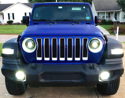 Oracle Jeep JL/Gladiator JT Oculus Bi-LED Projector Headlights - Amber/White Switchback