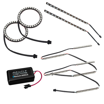 Oracle 15-17 Ford Mustang V6/GT/Shelby Dynamic DRL  w/ Halo Kit - ColorSHIFT - Dynamic