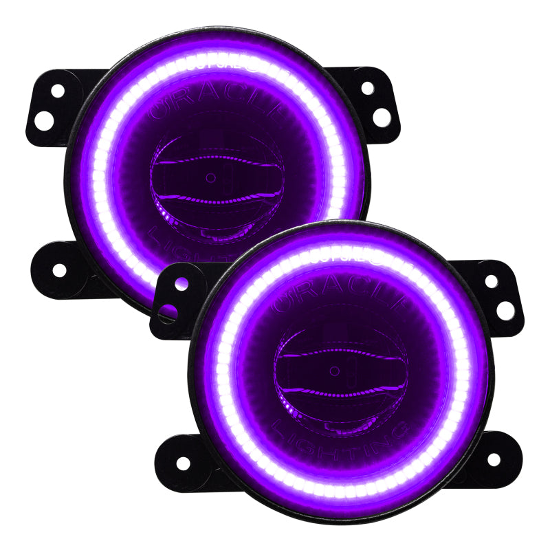 Oracle Jeep Wrangler JK/JL/JT High Performance W LED Fog Lights - ColorSHIFT - Dynamic