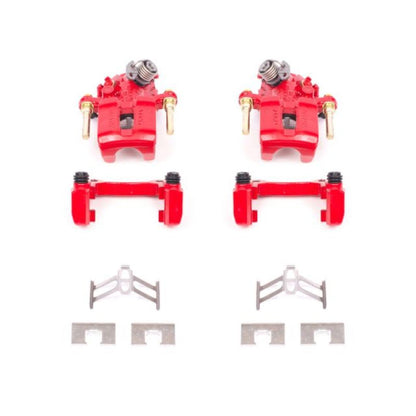 Power Stop 92-01 Honda Prelude Rear Red Calipers w/Brackets - Pair