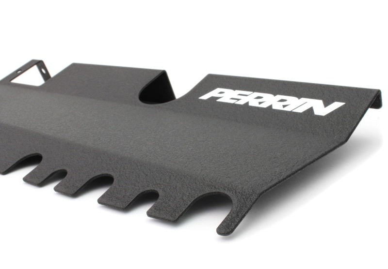 PERRIN 15-21 Subaru WRX/STI Radiator Shroud (With OEM Intake Scoop) - Black