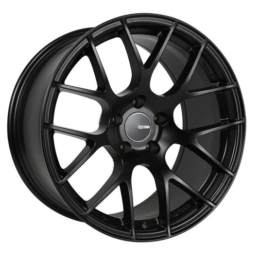 Enkei Raijin 18x8 40mm Offset 5x114.3 Bolt Pattern 72.6 Bore Diameter Matte Black Wheel