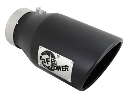 aFe Diesel Exhaust Tip Bolt On Black 4in Inlet x 6in Outlet x 12in