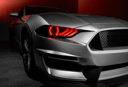 Oracle Lighting 18-23 Ford Mustang Dynamic ColorSHIFT LED Headlights - Black Series