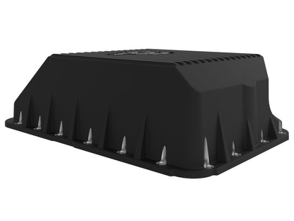 aFe Transmission Pan (Black); Ford Diesel Trucks 03-10 V8-6.0/6.4L (td)