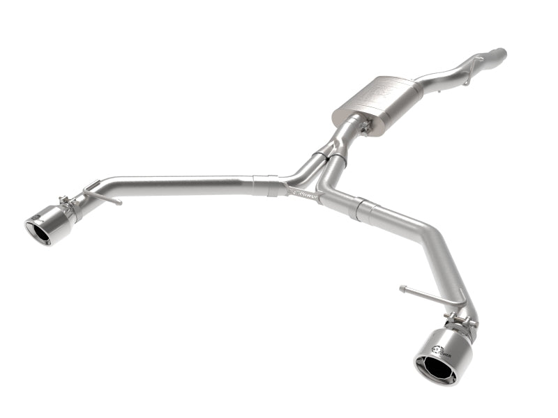 aFe MACH Force-Xp 13-16 Audi Allroad L4 SS Axle-Back Exhaust w/ Polished Tips