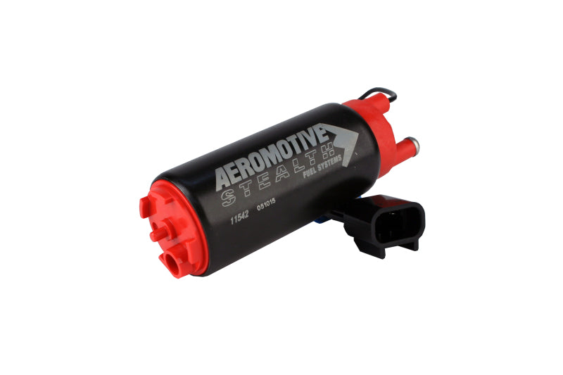 Aeromotive 340 Series Stealth In-Tank E85 Fuel Pump - Offset Inlet - Inlet Inline w/Outlet