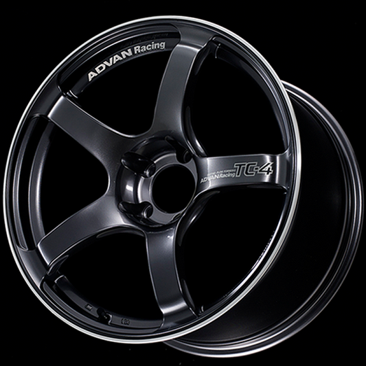 Advan TC4 18x9.5 +12 5x114.3 Racing Gunmetallic and Ring Wheel