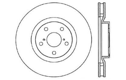 StopTech 5/93-98 Toyota Supra Turbo Left Front Slotted & Drilled Rotor